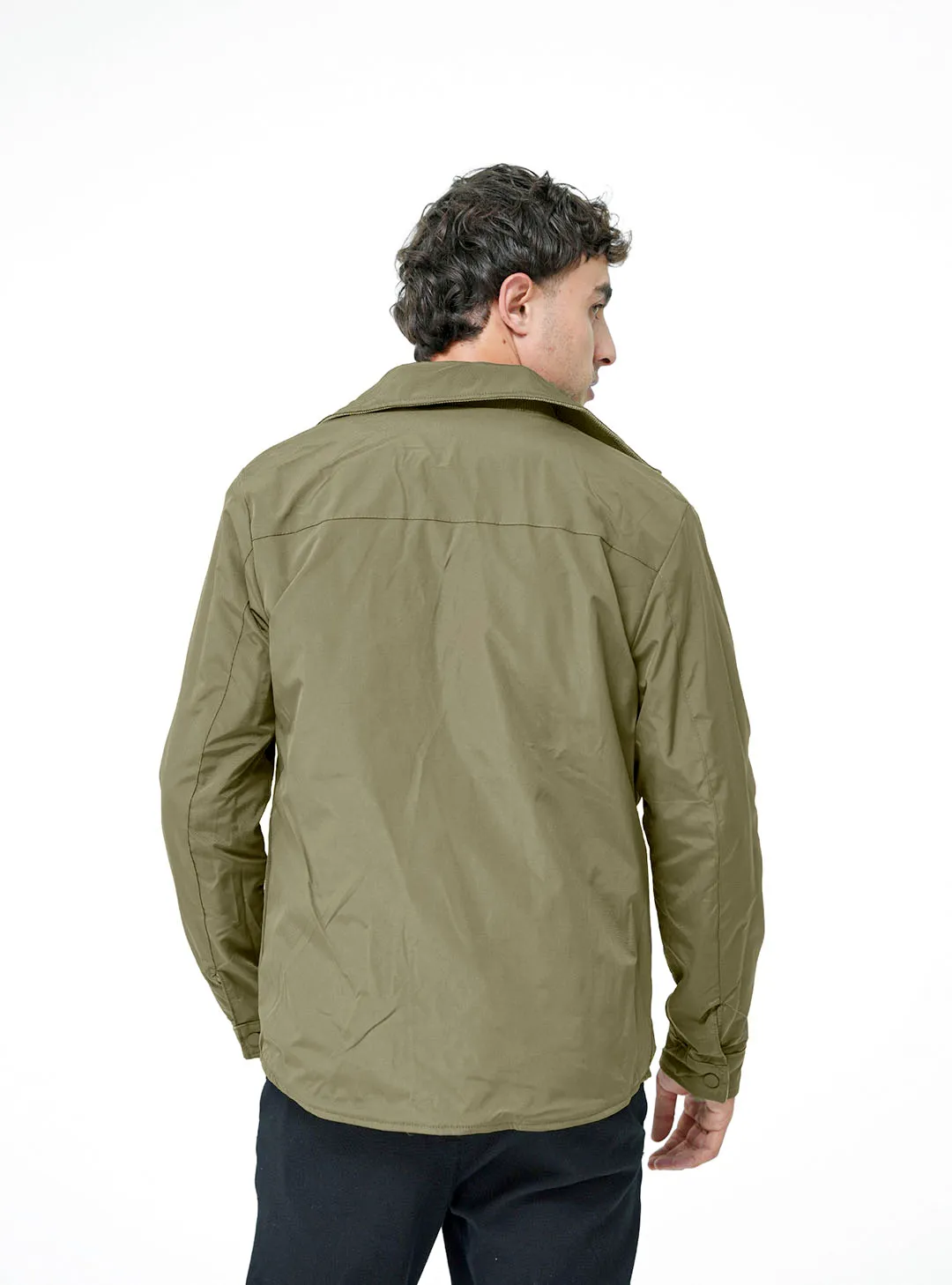 Blouson col chemise d.face